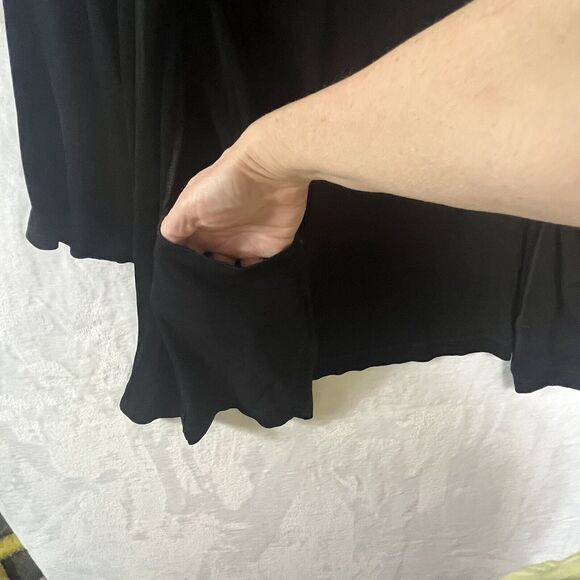 Chico’s Travelers Women's Black Open Front Size 3 XL Slinky Knit Pack Lagenlook - Picture 6 of 9